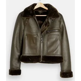 Sheridan Smith Shearling Leather Jacket