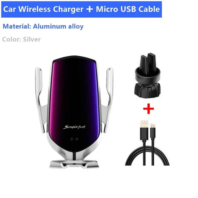 Car Phone Holder Wireless Charging Stand