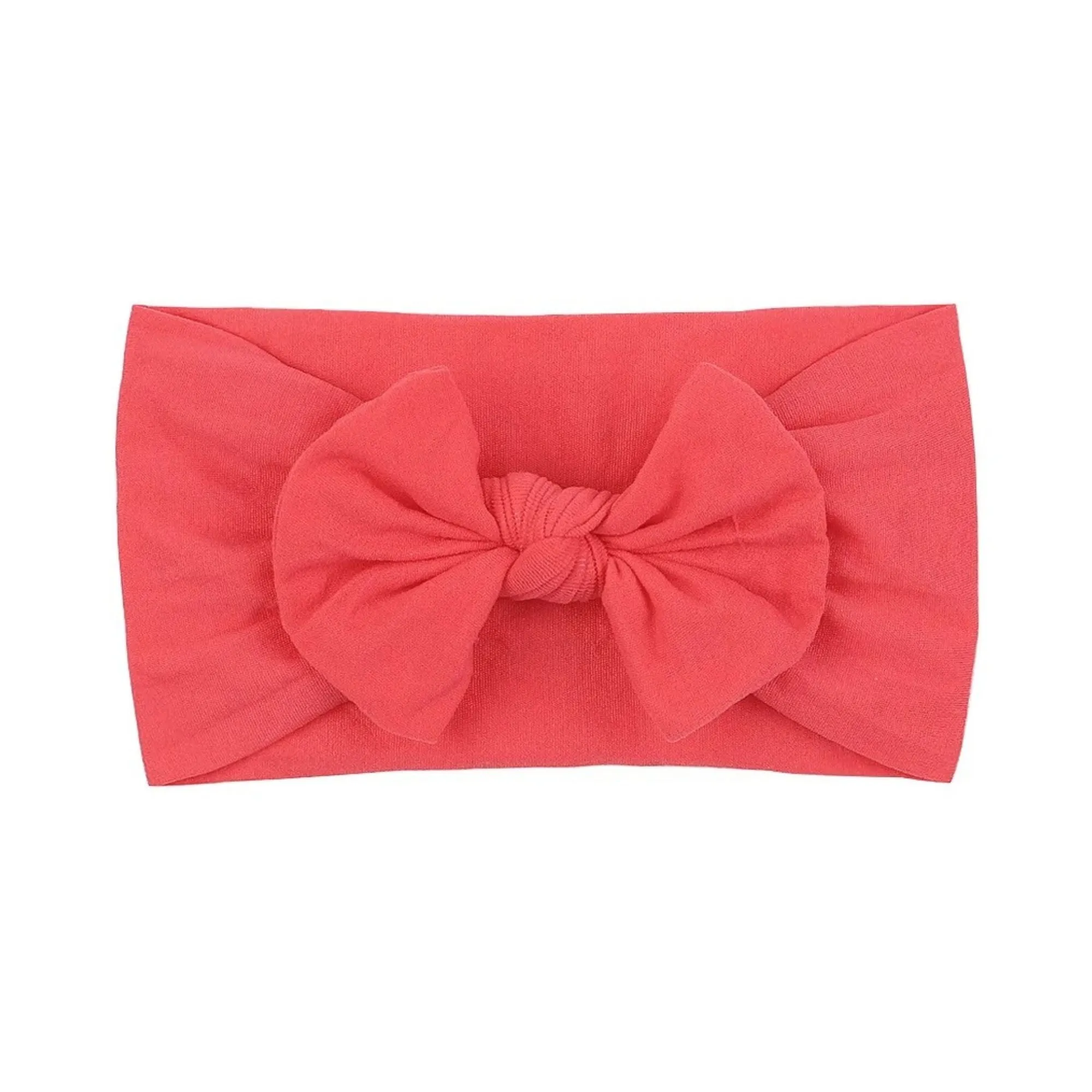 Soft Solid Color Nylon Baby Headband Punch