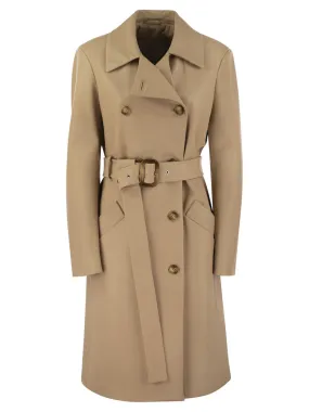 Sportmax Giostra Nappa Leather Trench Coat