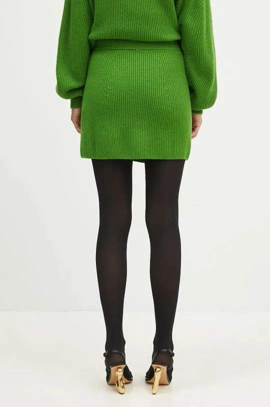 Sportmax Green Wool Teiera Skirt 2422306012600