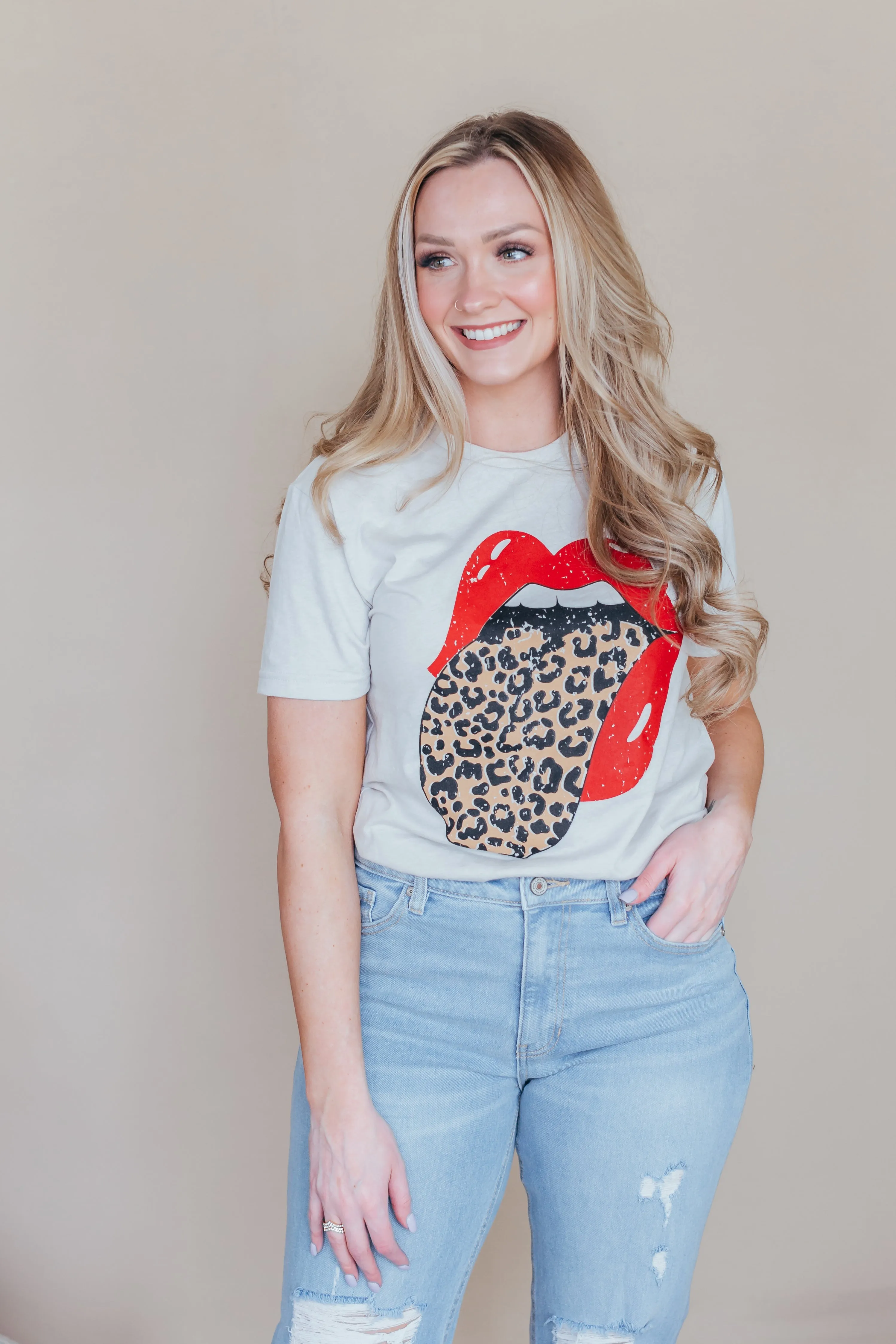 Leopard Print Graphic Tee