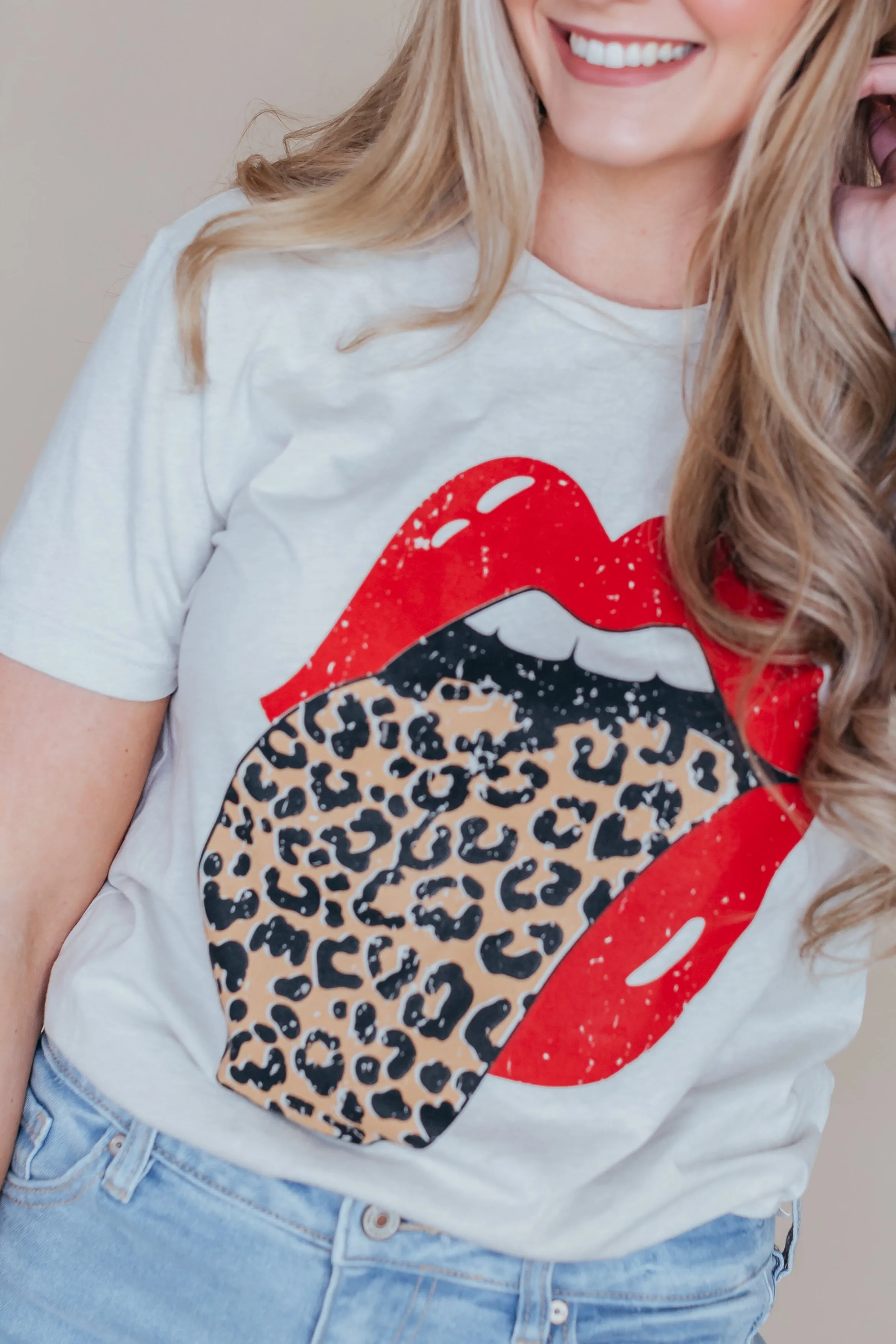 Leopard Print Graphic Tee