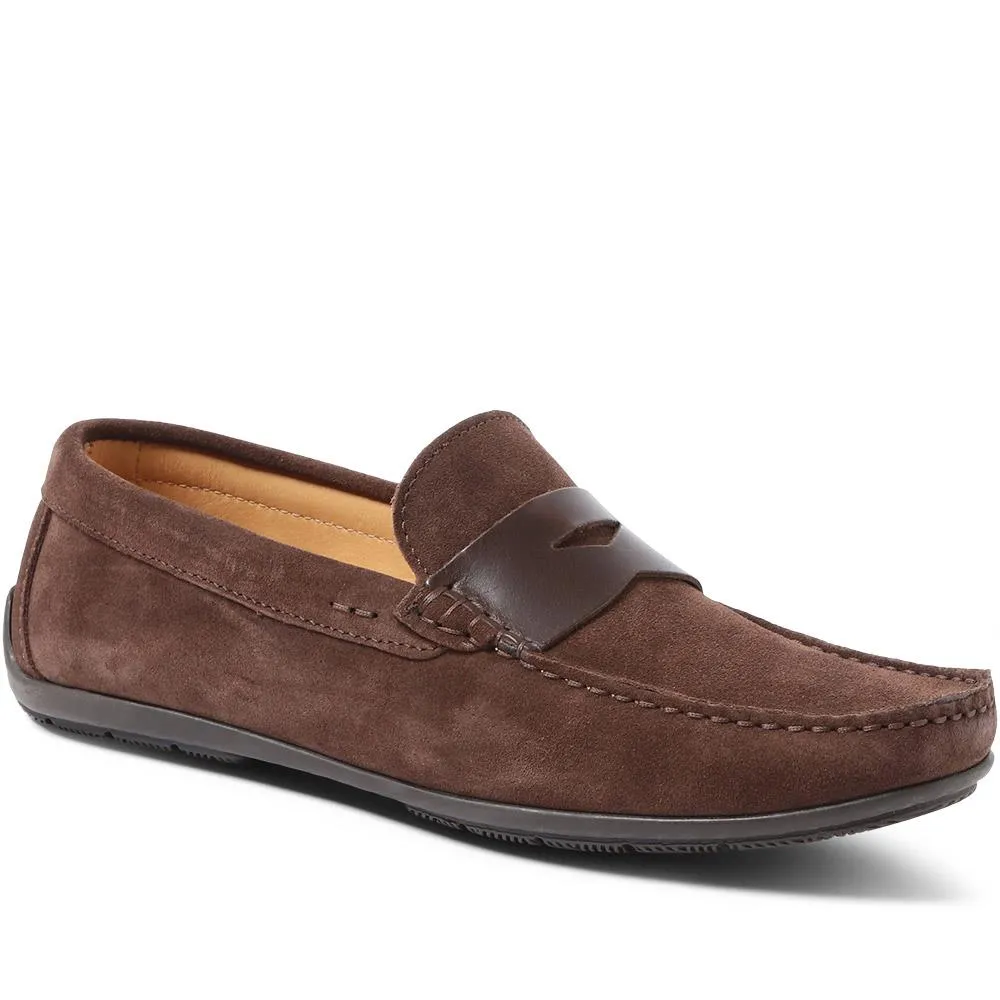 Suede Leather Loafers