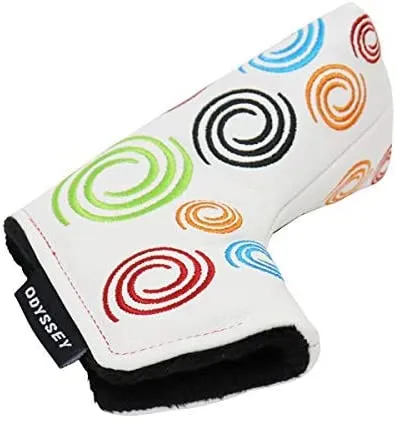 Super Swirl Leather Blade Putter Headcover by Odyssey Golf Tour