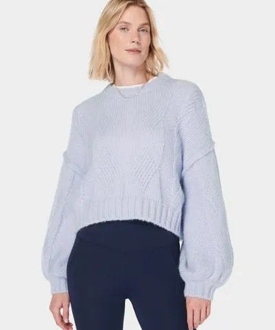 Sweaty Betty Oversized Cable Knit Sweater