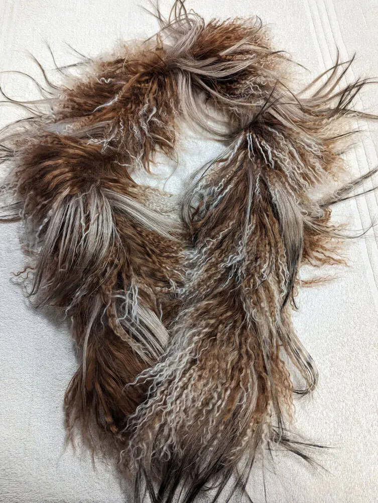 Tibet Goat Fur Scarf with Elegance