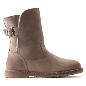 Gray Taupe Shearling Uppsala Boots for Women