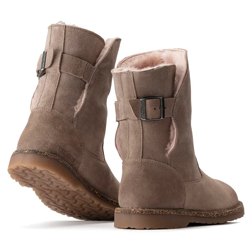 Gray Taupe Shearling Uppsala Boots for Women