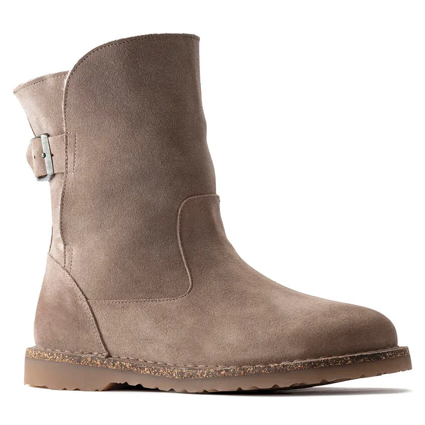 Gray Taupe Shearling Uppsala Boots for Women