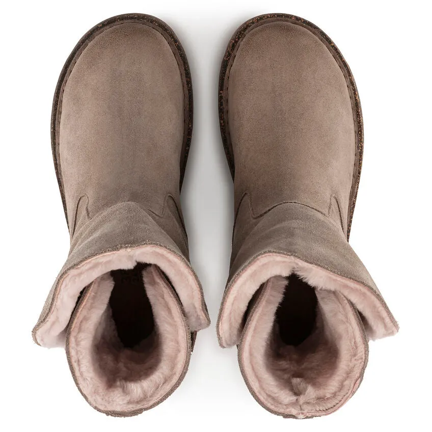 Gray Taupe Shearling Uppsala Boots for Women