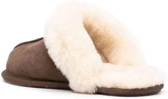 Black Yves Salomon Shearling Slippers