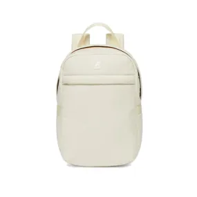 Small Backpack with Padded Straps in Beige Ecru