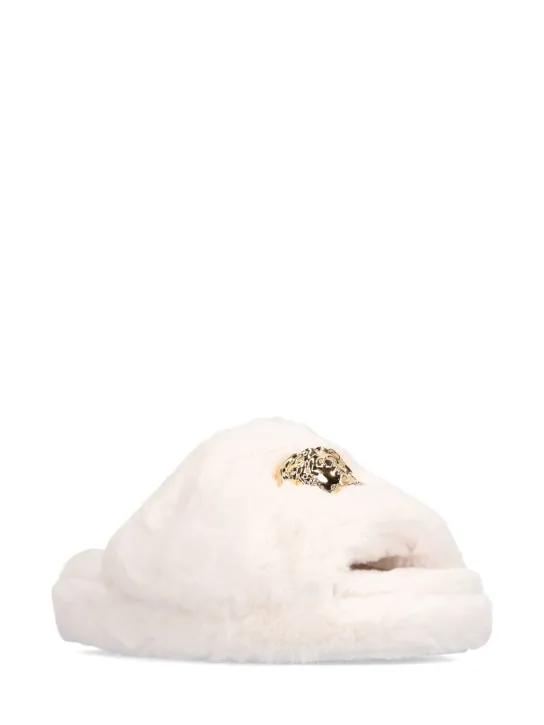 Versace Faux Fur Slippers