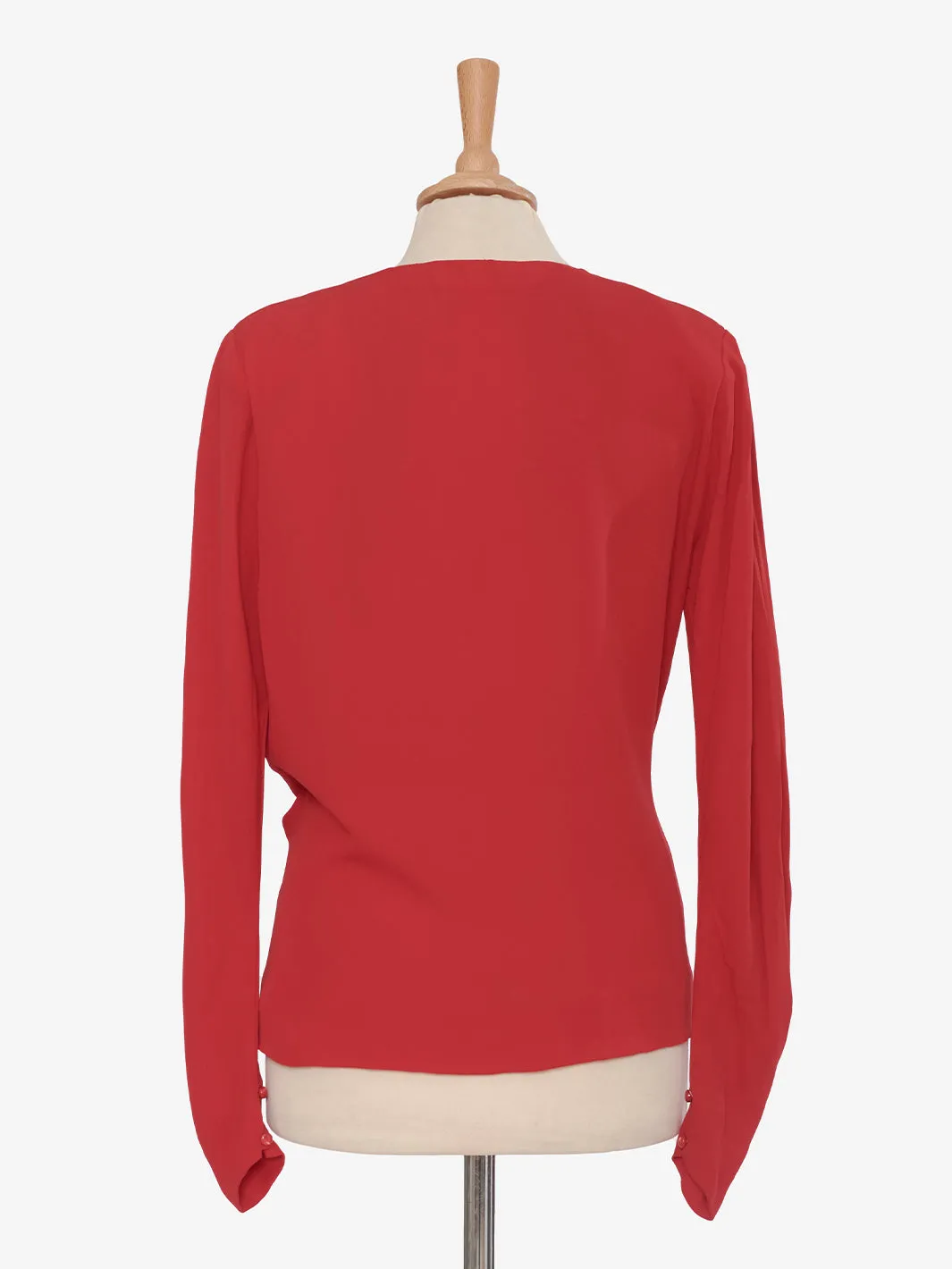 Red Synthetic Fabric Vintage Shirt