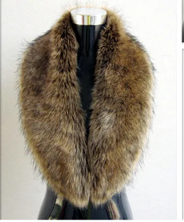 Warm Thick Faux Fur Ladies Shawl