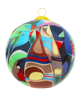 Daphne Odjig Sunset Glass Ornament