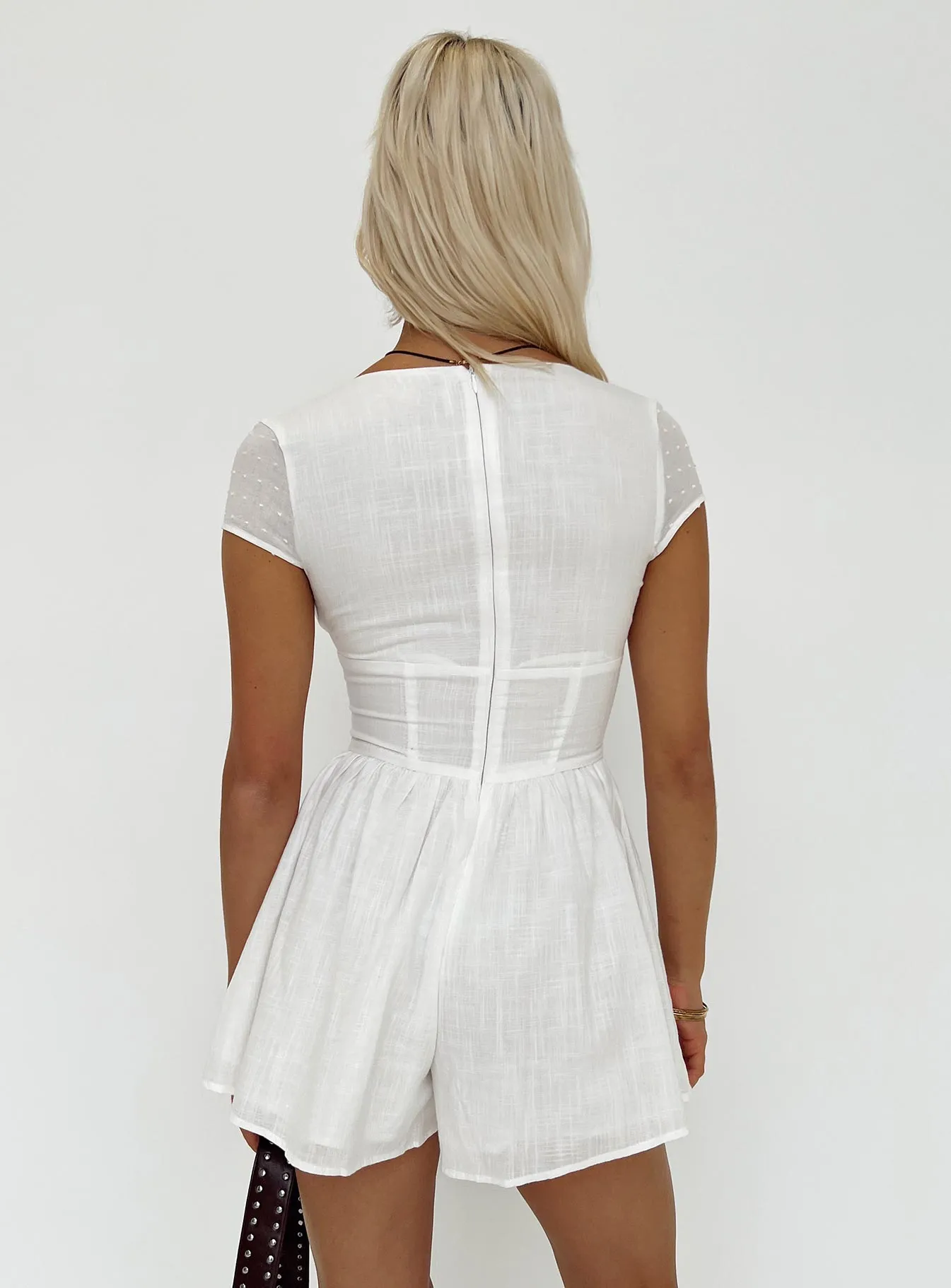 Marcelle White Playsuit