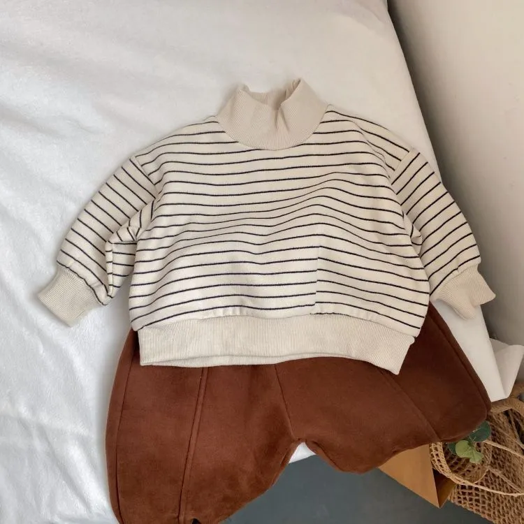 Wholesale Baby Kid Girls Boys Striped Tops 23113010