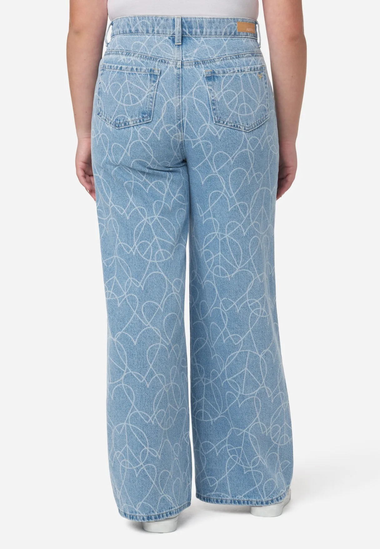 Trendy Groovy Love Wide Leg Jeans