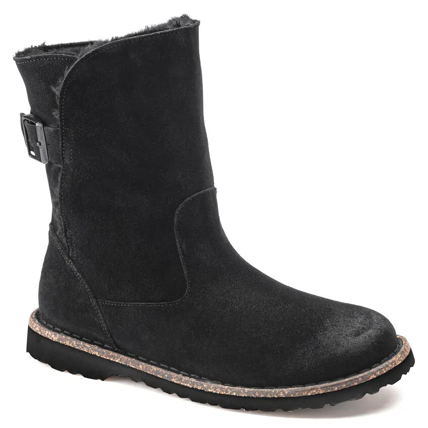 Black Shearling Uppsala Boots for Women