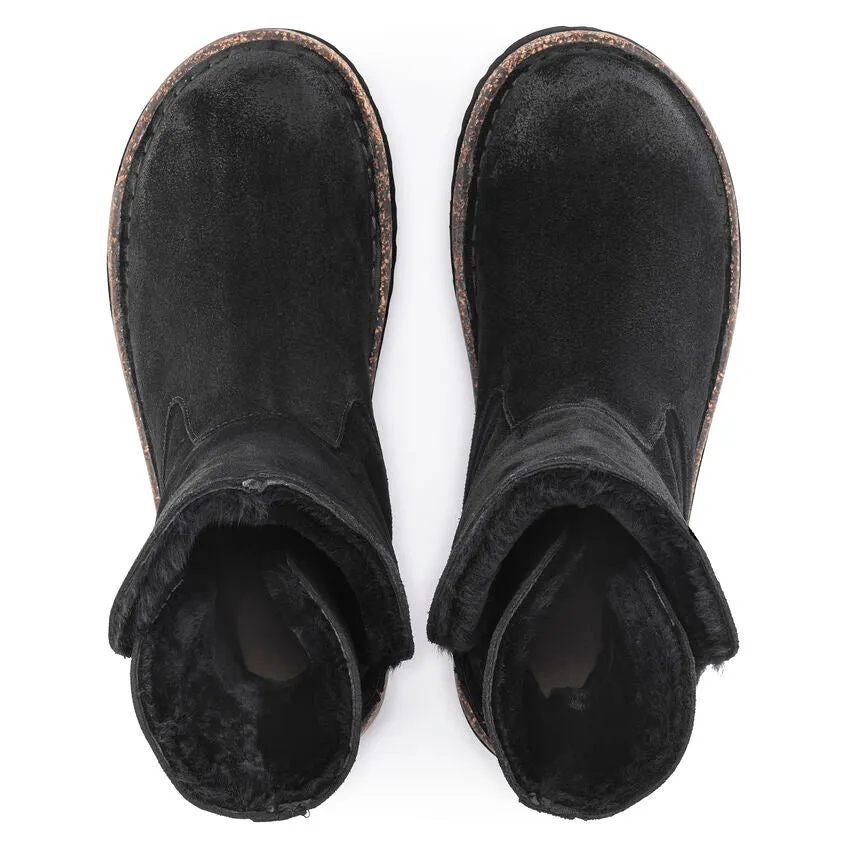 Black Shearling Uppsala Boots for Women