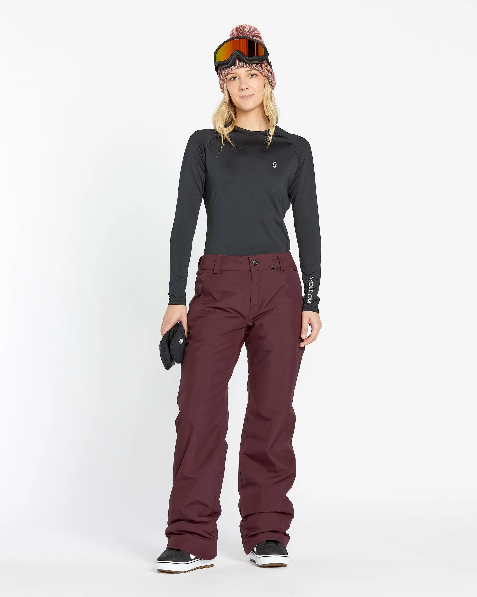 Women's Frochickie Insulated Trousers in Burgundy