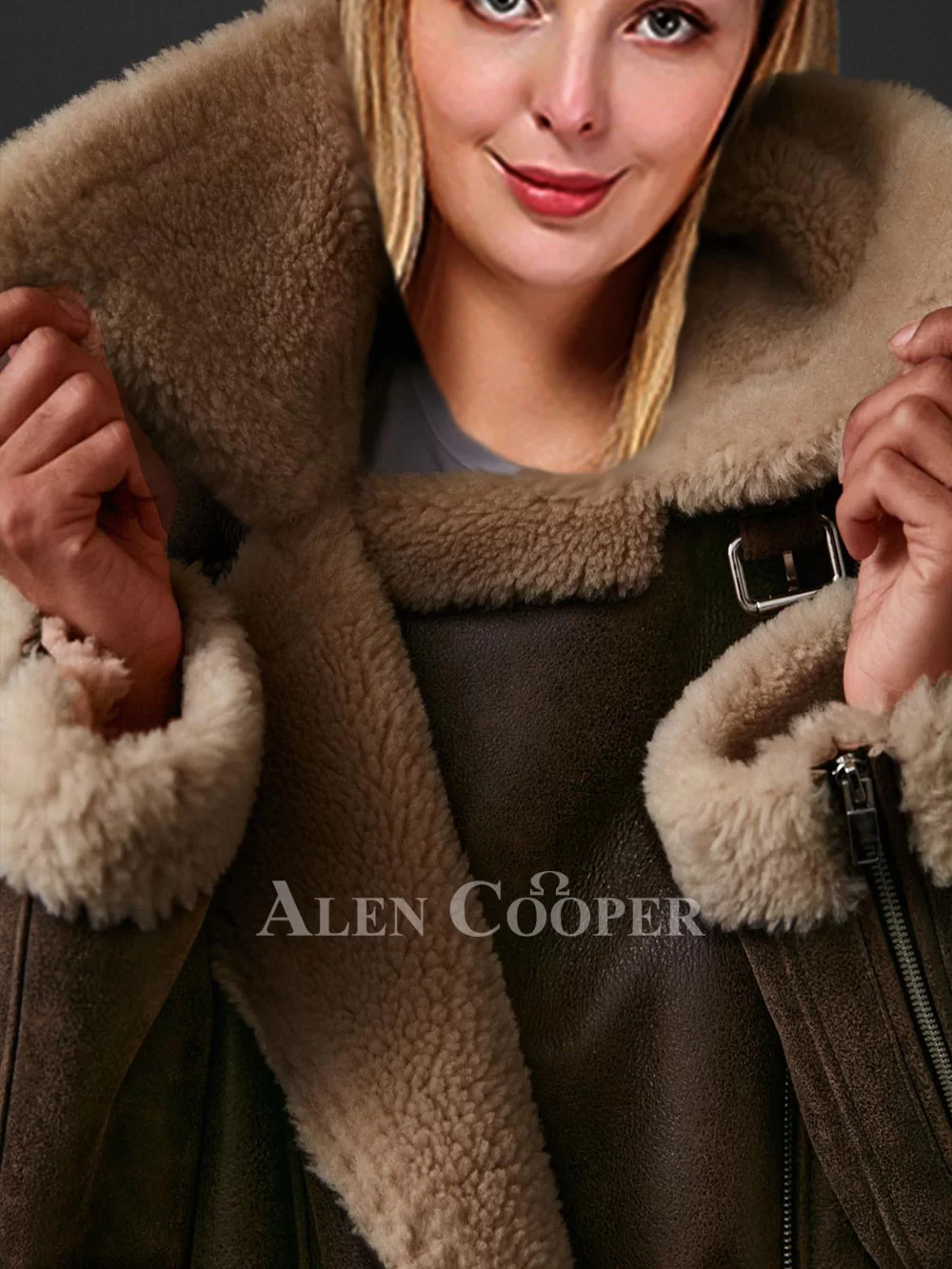 Women's Sheepskin Shearling Jacket