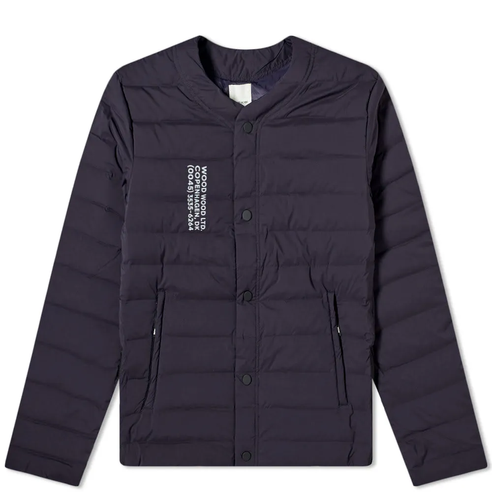 Wood Wood Navy Keanu Padded Jacket