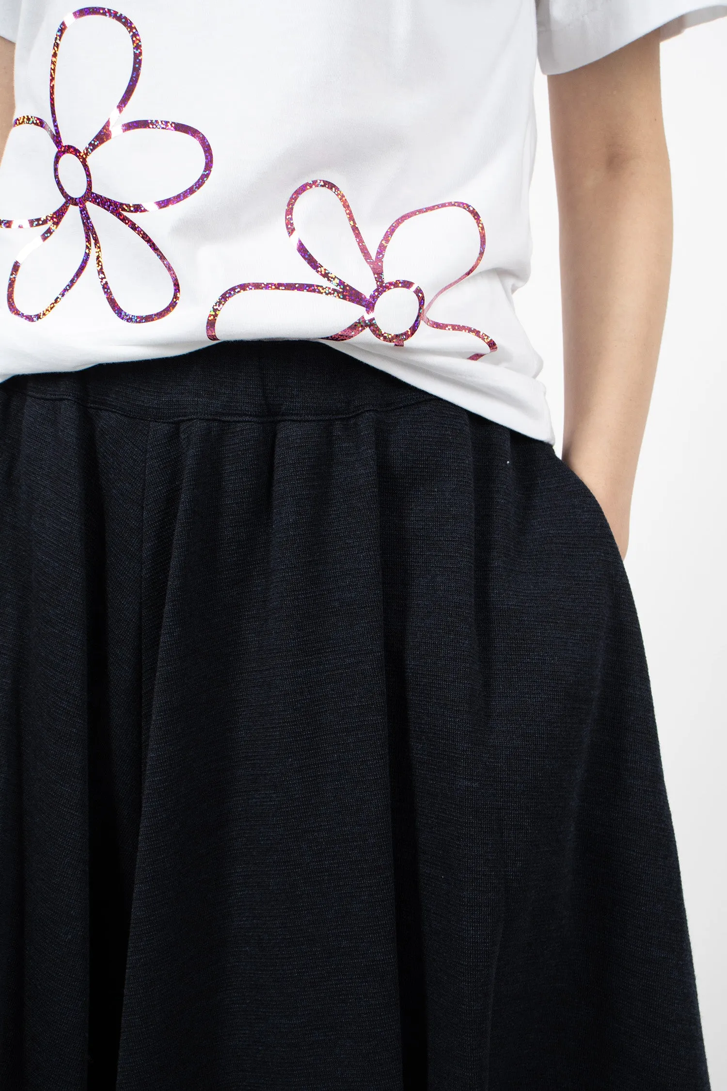 Wool Skirt Navy