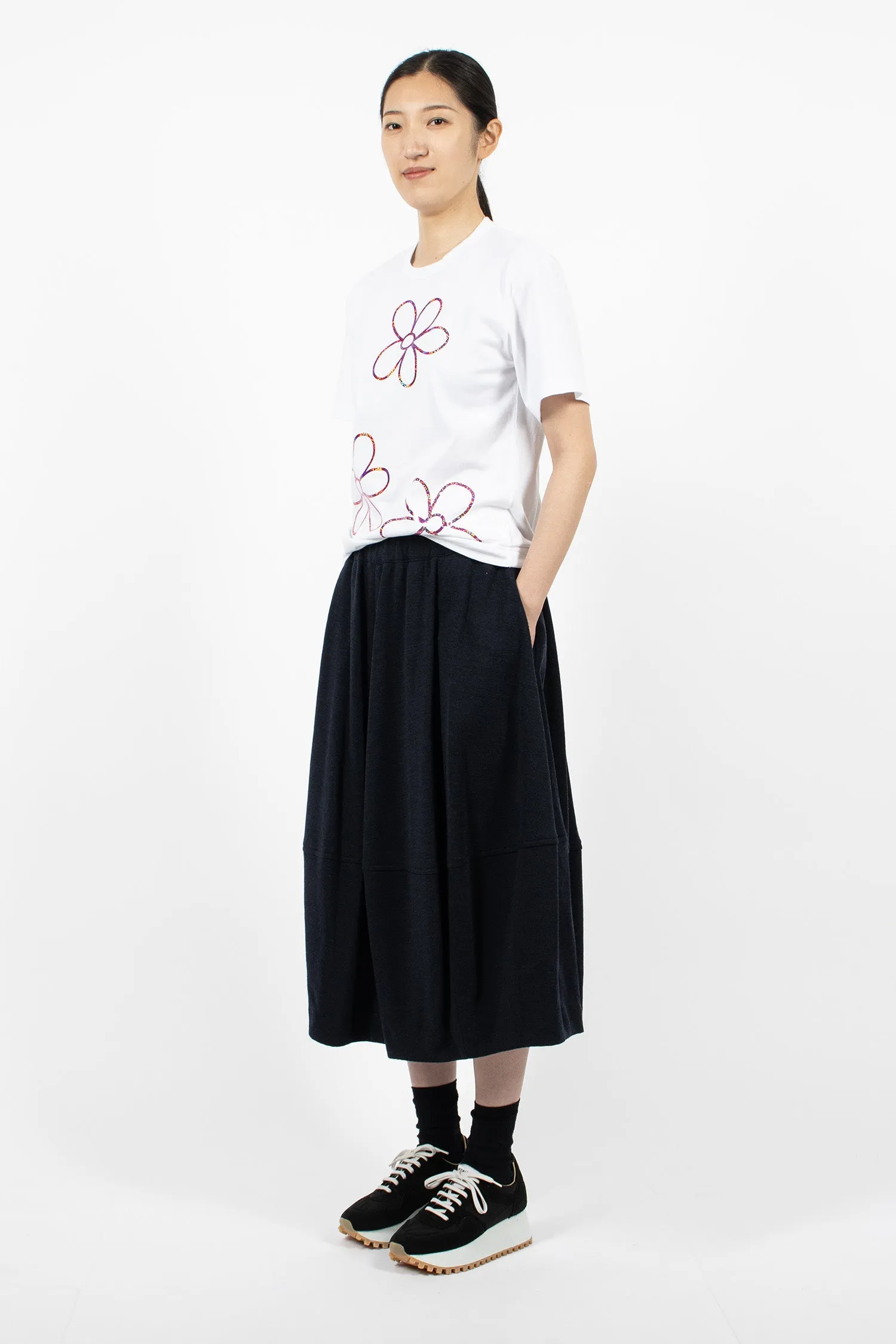 Wool Skirt Navy